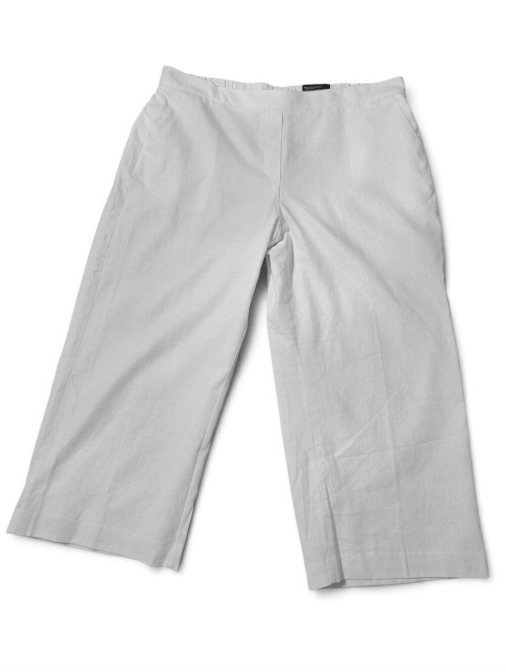 Simply Vera Wang Pants Relaxed Linen Cropped Elastic Waist XXL NEW 🤍 RETAIL $50 - Picture 3 of 9